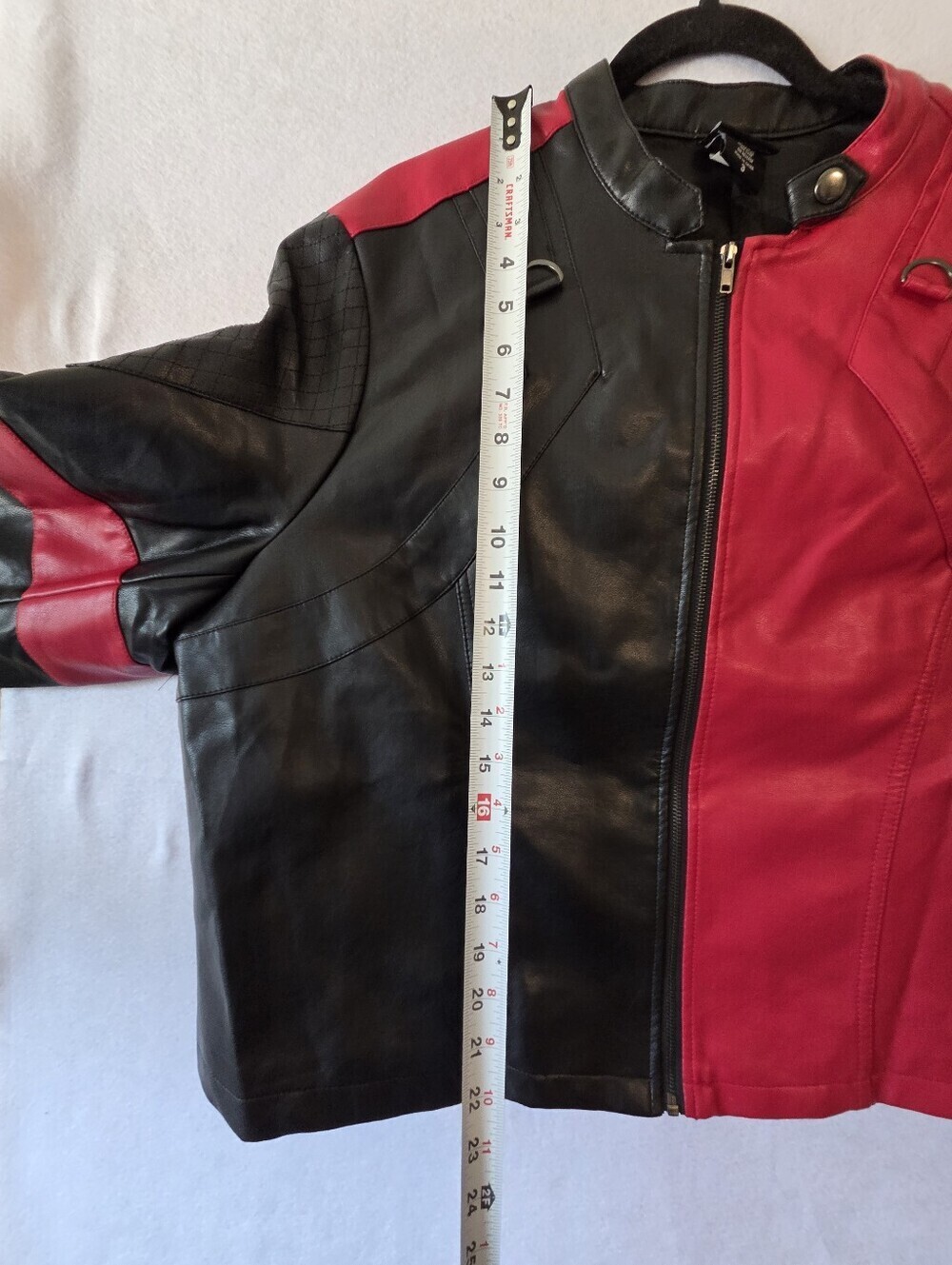 DC Comics (Unisex) Suicide Squad Harley Quinn Live Fast Die Clown Leather Jacket - Picture 13 of 17